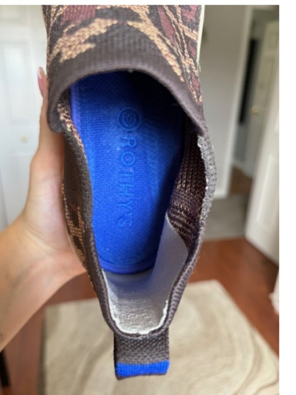 Rothy's leopard print chelsea-style sneakers- size 11 - Picture 6 of 7